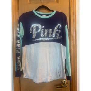 Pink Victoria’s Secret - oversized sequin top